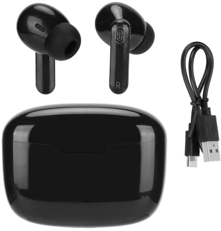 Sprachübersetzer Ohrhörer, Multifunktional 84 Sprachen Bluetooth Sprachübersetzer Intelligentes Sprachgerät für Reisen, Einkaufen, Schwarz (Schwarz)