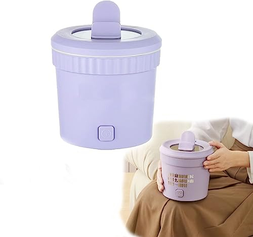 Mini Cuisinière Électrique Multifonctionnelle, Solution De Cuisson À Domicile Tout-En-Un, Mini Cuisinière Portable, Petit Pot Tout-en-Un Multifonctionnel Ménager, Cuisson À La Vapeur Et Friture ( Colo