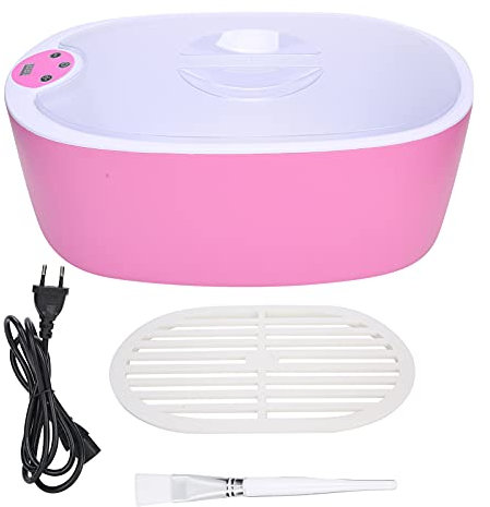 Haarentfernung Wachswärmer 230W mit Digitaldisplay YM-8004 Set Großraum Wachsmaschine mit Wärmeschutzschild & Pinsel für Hände, Ellbogen, Füße, Heisswachs Haarentfernung
