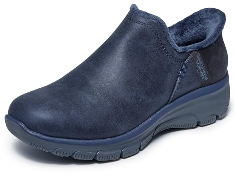 Skechers Women's Easy Going-Modern Hour-Hands Free Slip-Ins Ankle Boot, Navy, 8.5