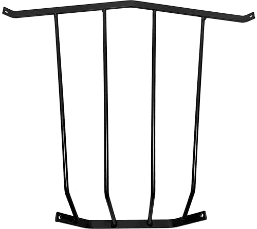 Dutch Ranch Heavy Duty Steel Corner Wall Hay Rack | Hay Rack for Sheep, Goats & Livestock | Hay Feeder Corner Wall Mount | Black Corner Hay Rack for Blanket Storage | 24'' Long | Made in USA