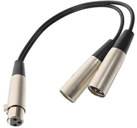 Abaodam Xlr Y-kabel Xlr-splitter Buchse Stecker -kabel Für Mikrofon Tonmischgerät Live-sound-anwendungen