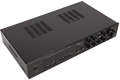 Ricevitore Home Theater, Amplificatore Surround a 5 da 500 W con Ricevitore Radio Integrato, per Lettori MP3, Lettori DVD, Computer (Spina europea 220 V)