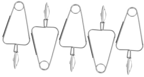 Hoement 5pcs Stainless Steel Snail Tongs for Serving Food Escargot Forks Snail Tong Tableware Spring Clamp