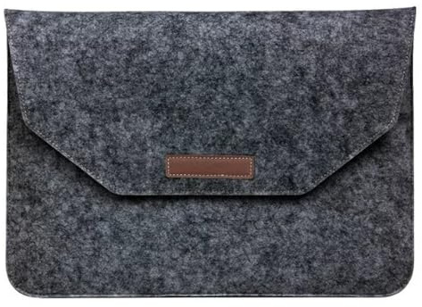Felt Laptop Bag Tablet Sleeve Ultra Slim Business Carrying Case Protective Bag, Compatible with Apple iPad/MacBook, Acer Asus Amazon HP Lenovo Microsoft Notebook Chromebook Ultrabook (Dark Grey, 11)
