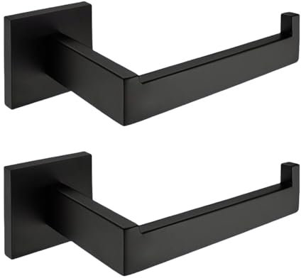 Matte Black SUS304 Stainless Steel Wall Mounted Bathroom Towel Ring Holder Rack