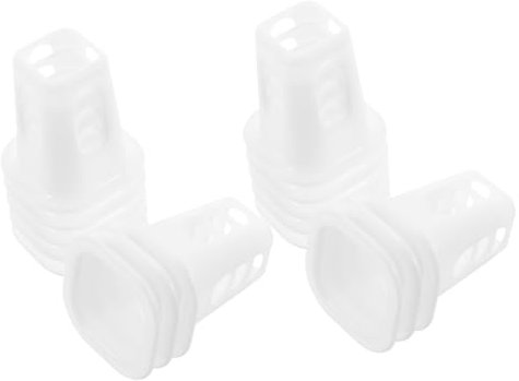 POPETPOP 50pezzi Vasi Per Colture Fuori in Plastica Pp Senza Per Ortaggi Idroponici Sul Fondo Per Drenaggio Uniforme Adatti Pomodori Peperoni e Altre Piante