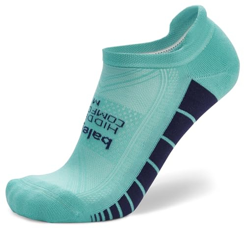 Balega Hidden Comfort No-Show Running Socks for Men and Women (1 Pair), Aqua, Small
