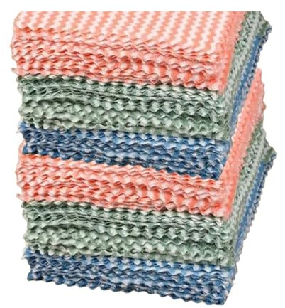 ZYAGH SpüLtüCher Saugfähige Geschirrtücher Reinigungstücher Verdickte Küchenwaschlappen Glasfenster Wischtuch Fur KüChe(15X25CM,20PCS)