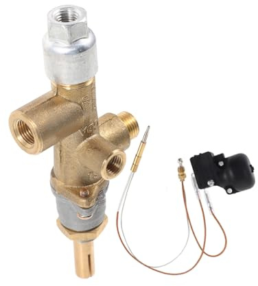 AKOOSY Kit de Remplacement Thermocouple et Protection la Surchauffe, Capteur de Sécurité Arrêt Automatique 1 Set, pour Chauffage de Terrasse | Plastique et Laiton, Protection la Surchauffe, Arrêt Automatique pour Parasol Chauffant Gaz