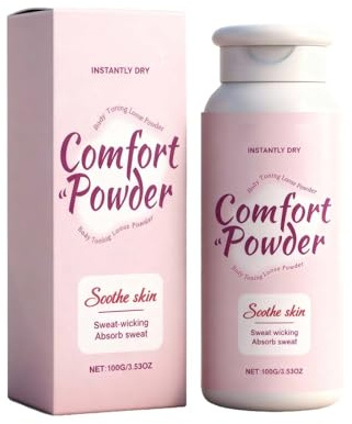 Comfort Powder | Poudre Confort, Poudre ParfuméE Pour Le Corps Pour Femmes, Hydratation En Profondeur Et ContrôLe Des Odeurs, Absorption De La Transpiration