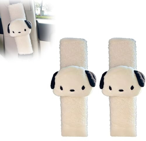 JYNXOR 2 Pcs Protection Ceinture De Sécurité, Accessoire Voiture Rose, Protege Ceinture Voiture Enfant,Coussinets De Ceinture De Sécurité Confort En Peluche,Protège-Ceinture Amovible, Doux Et Moelleux