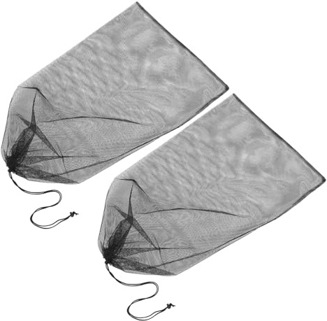 FOMIYES Lot de 2 Paquet de Ramassage pour Broyeur de Bois 121x61 Cm, Collecteur de Poussière en Maille Résistante, Paquet de Dépoussiérage pour Feuilles et Copeaux, Accessoires Jardinage