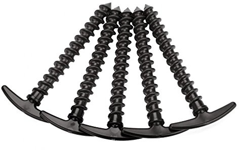Zeltheringe Kunststoff Heringe Erdnägel Cam Zelt Pegs Schraube Garten Boden Nagel Stakes Pegs Heavy Duty 5 Stücke Nylon Outdoor Cam Markise Trip Zelt Peg Boden Schraube Nagel Stakes Pins