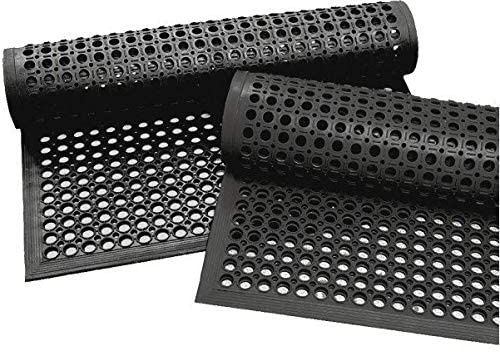 rg-vertrieb Ringgummimatte 80x120cm – rutschfeste Schmutzfangmatte mit abgeschrägtem Rand | wetterfest & langlebig | robuste Wabenmatte für Eingangsbereiche, Werkstatt & Außenflächen