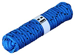 Hummelt Rope Flechtleine Polypropylenseil 8mm 20m blau/schwarz