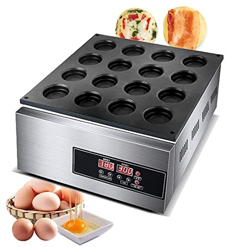 PYapron Electric Omelette Maker, Non-Stick Coating, Fast Fluffy Omelettes, 16 Servings, Stainless Steel