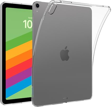 Asgens Transparent fodral för iPad Air 13 tum 2024, senaste versionen tunn lätt silikon mjukt TPU-skyddsfodral för iPad Air 13 tum 2024