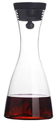 KG7HQRP Carafe à vin rouge en cristal soufflé à la main sans plomb en cristal de style montagne enneigée