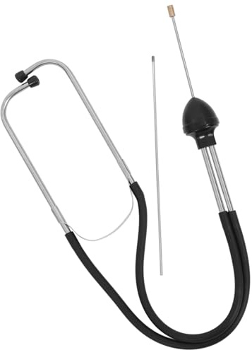 SEWOART Auto Stethoskop aus Edelstahl und Gummi für Reparaturen | Schwarz, Leicht und Tragbar, Geeignet für Motorräder und Schwere Maschinen, Präzises Diagnosewerkzeug
