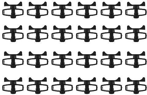 Quystetes de alambre electrónico de plástico para valla de ganado, alambre de valla eléctrica, tensores de cinta portátil para accesorios de granja, 24 piezas