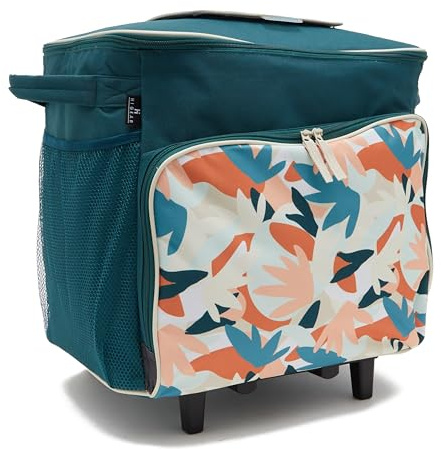 Hi-Gear Delta 40 Litre Wheeled Cool Bag with Integrated Handle, 40L Cooler for Food & Drinks, Lightweight, Portable & Insulated Cool Box, Ideal for Camping, Picnics, Festivals & Shopping