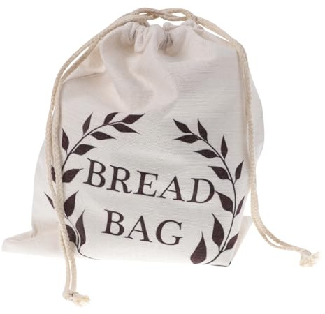 Holibanna Linen Bread Storage Bag Drawstring Bread Keeper for Long Sticks Reusable for Home Bakery