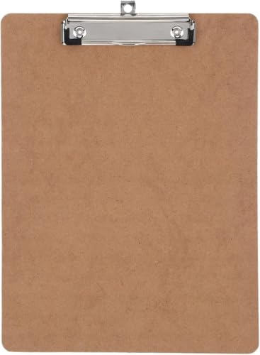 Klemmbrett A4 Holz Clipboard A4 mit Metallklemme Einfarbig | Klemmbrett Holz Schreibbrett für Die Arbeit Zeichnung, Klemmbretter für Büro und Freizeit