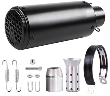 Silenziatore di scarico 1 Tubo Di Scarico Universale Per Moto In Acciaio Inox Modificato, Calibro 38-51 Mm, Adatto Alla Maggior Parte Delle Moto.