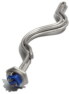 KAYOUDE 1 Inch NPT/DN25 Immersion Water Heater With Grounding Screw Heating Element For Brewage Equipment 240V 4.5KW/5.5KW/6.5KW 304SUS(6500W 355mm)