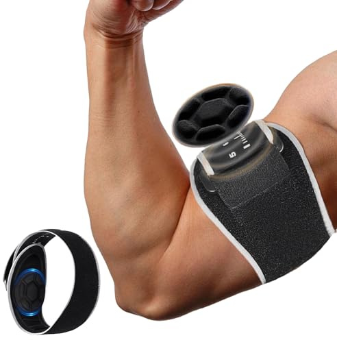 2 Pezzi Tutore Epicondilite Gomito – Regolabile Gomitiera per Epicondilite con Imbottitura in Silicone Rimovibile, per Epicondilite, Sport, Fitness e Allenamento della Forza (Nero)