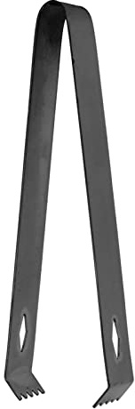 LUCKDANO Pinza para Cócteles - Pinza para Hielo de Acero Inoxidable con Forma de Rombo Engrosada para Uso en Hielo, Cubitos de Azúcar y Barras - Duradera, Segura y Eficiente, 17 Cm de Largo (chapado