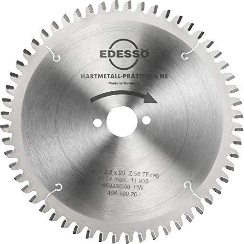 Edessö 49616020 Präzisions-Kreissägeblatt 160x2,5x20mm Z56 TFZ aus HW
