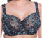 Gem Black Aquamarine Large Bosom Firm Underwired Bra Lace Bra Sizes 34D to 46J (36G)