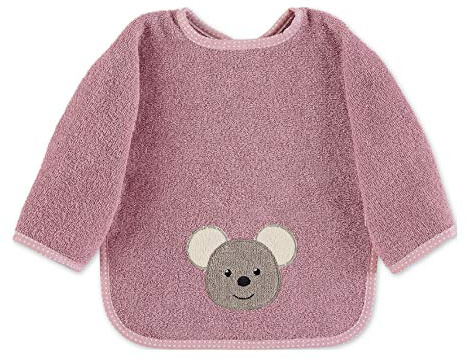 Sterntaler Bavoir à Manche Souris Mabel, Taille : 46 x 73 x 1 cm, Rose