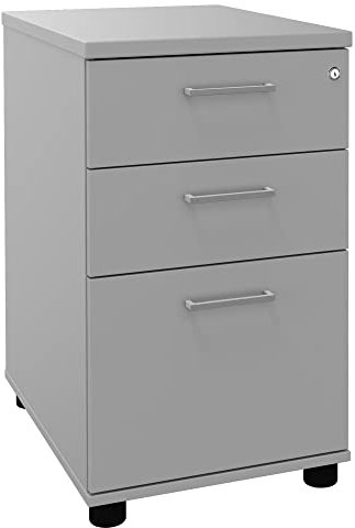 Standcontainer Optima 60 cm tief Perlgrau Container Büro