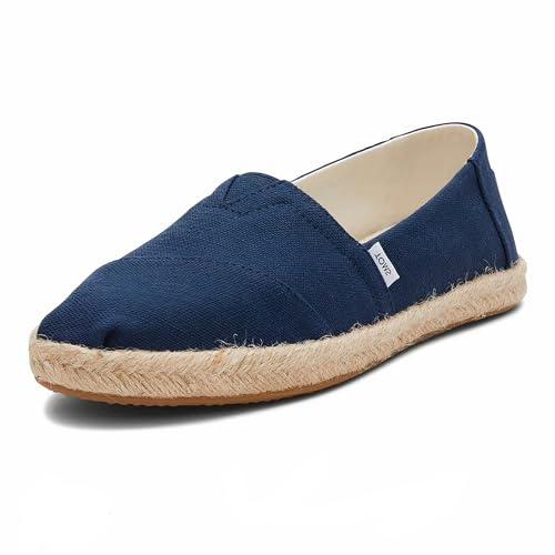 TOMS Women's Alpargata Rope Loafer Flat, Navy, 7 UK