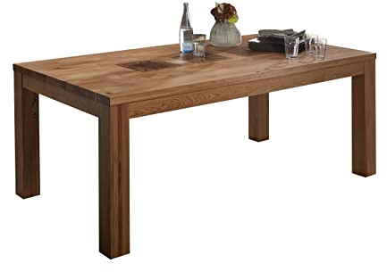 möbelando Esstisch WZ-0315 aus Wildeiche in Natur geölt. Abmessungen (BxHxT) 200x76x100 cm