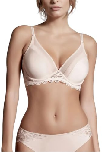 LEPEL 1 Pezzo di Reggiseno Donna Balconcino con Ferretto Coppa Preformata 485 Belseno Soiree Cipria 3B
