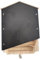 JIVIMOCO Gran caseta para murciélagos de exterior, enorme caja de madera, casa para murciélagos en espiral resistente a la intemperie, sin tratar, refugio, accesorios de jardín B