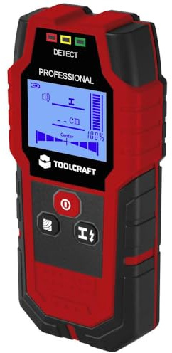 TOOLCRAFT Ortungsgerät TO-9627699 Ortungstiefe (max.) 12 m Geeignet für Holz, eisenhaltiges Metall, nicht eisenhaltiges
