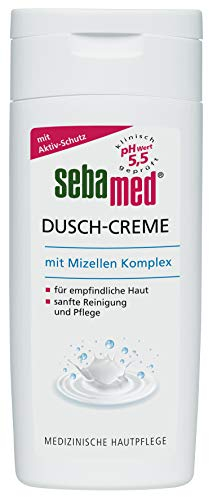 SEBAMED Dusch-Creme mit Mizellen-Komplex 200 ml, Duschcreme für Damen und Herren, hilft Feuchtigkeit in der Haut zu speichern, sie vor Austrocknung zu schützen und geschmeidig zu erhalten