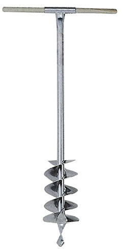 Kerbl Erdbohrer (idealer Helfer zum Zaunanbau, müheloses Vorbohren für die Befestigung der Pfähle, Stahl lackiert, 70 mm) 44484