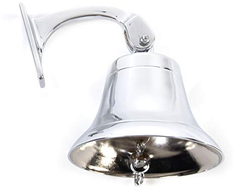 Nauticalia Schiffsglocke Messing verchromt