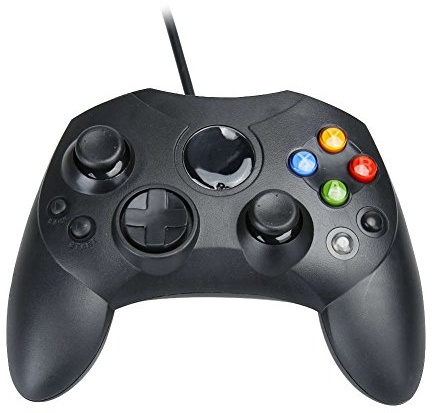 Assecure Compatible Original Black Xbox Slim S Type Wired Controller Gamepad ...