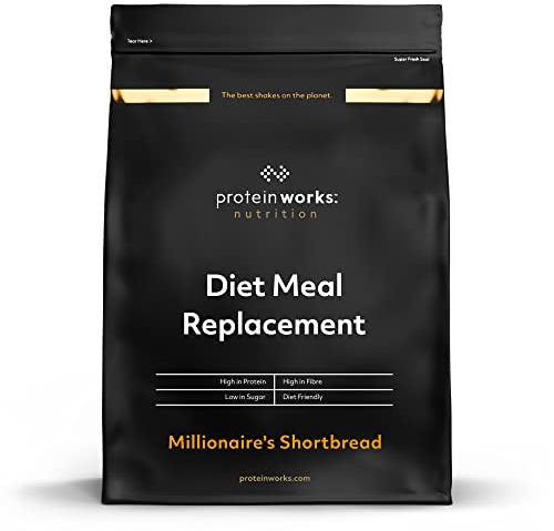 Protein Works - Diet Meal Replacement, Millionaire's Shortbread, Nutrient Dense Complete Meal, Immunity Boosting Vitamins, Affordable, Healthy And Quick, 14 Meals, 1kg