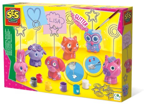 Ses Creative | Kit Moulage et Peinture Porte-Mémos | Crée et Peins Ton Porte-Notes en Plâtre | Plâtre Séchage Rapide | Peinture Épaisse | Activité Manuelle Ludique | Idée Cadeau Enfant dès 5 Ans