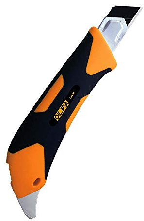 OLFA 1072198 LA-X 18mm Fiberglass Rubber Grip Heavy-Duty Utility Knife(New Version)