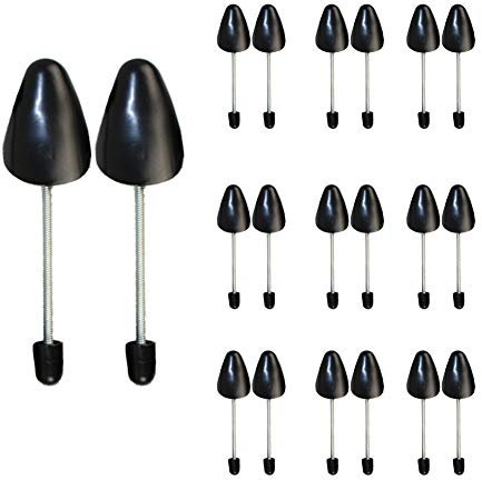 FONHERILI 10 Pairs Practical Spring Length Shoe Tree Stretcher Boot Holder Shaper Support (Spring Black Women)