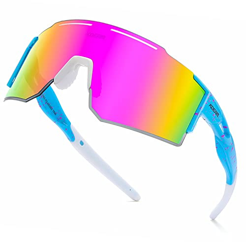 Sports Polarized Pit Vipers Sunglasses UV Protection for Youth, Men & Women, Ideal for Cycling Running Baseball Skiing & Softball (C16)